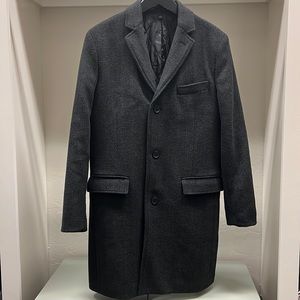 J Crew Mens Wool Blend Topcoat